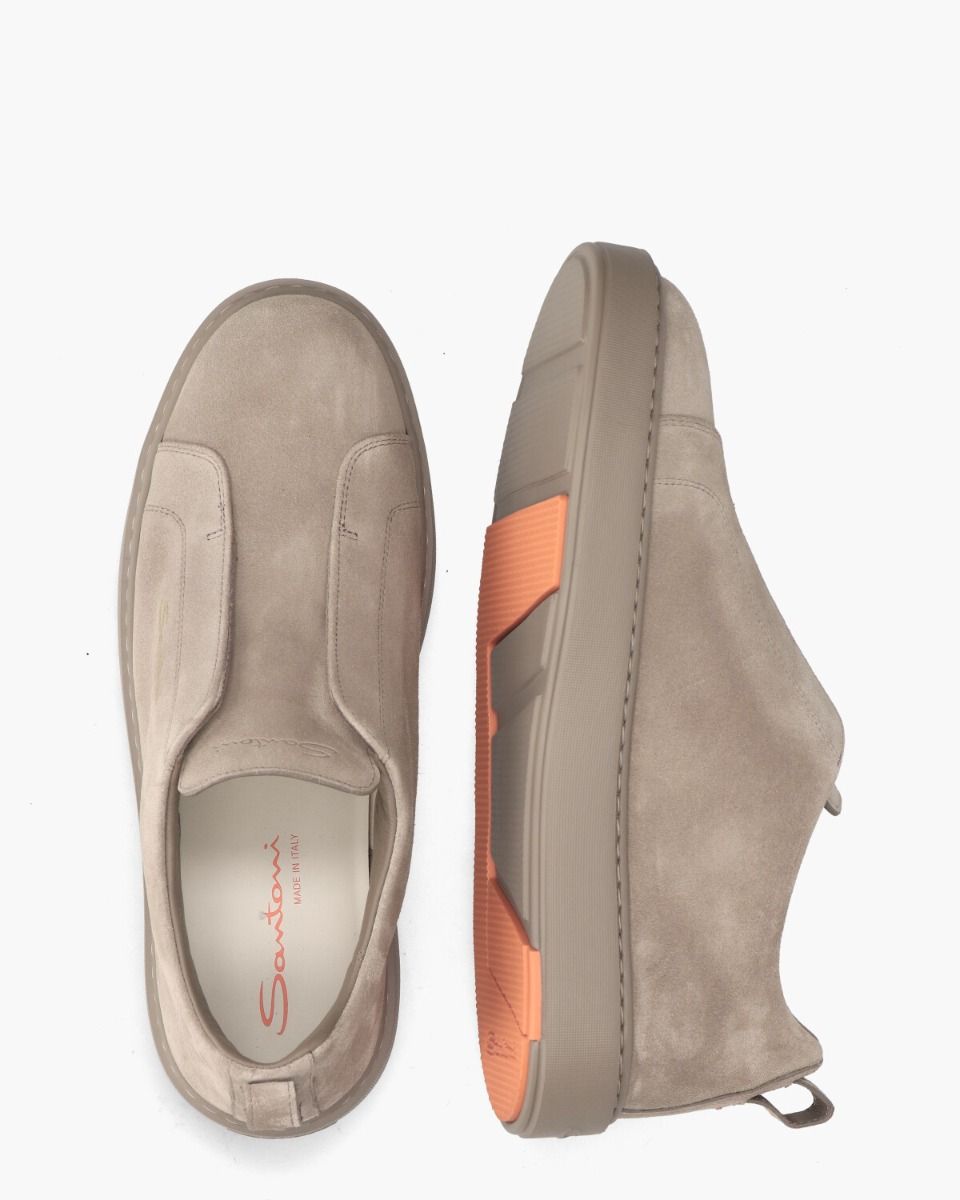 Santoni 21959 Taupe Herensneakers