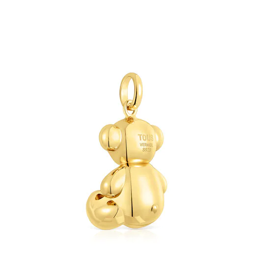 Pingente Urso Grande Bold Bear com banho de ouro 18k sobre prata