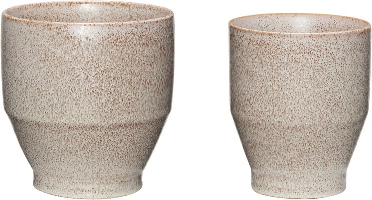 Hübsch Ashes Pots Rose set of 2 Rosa