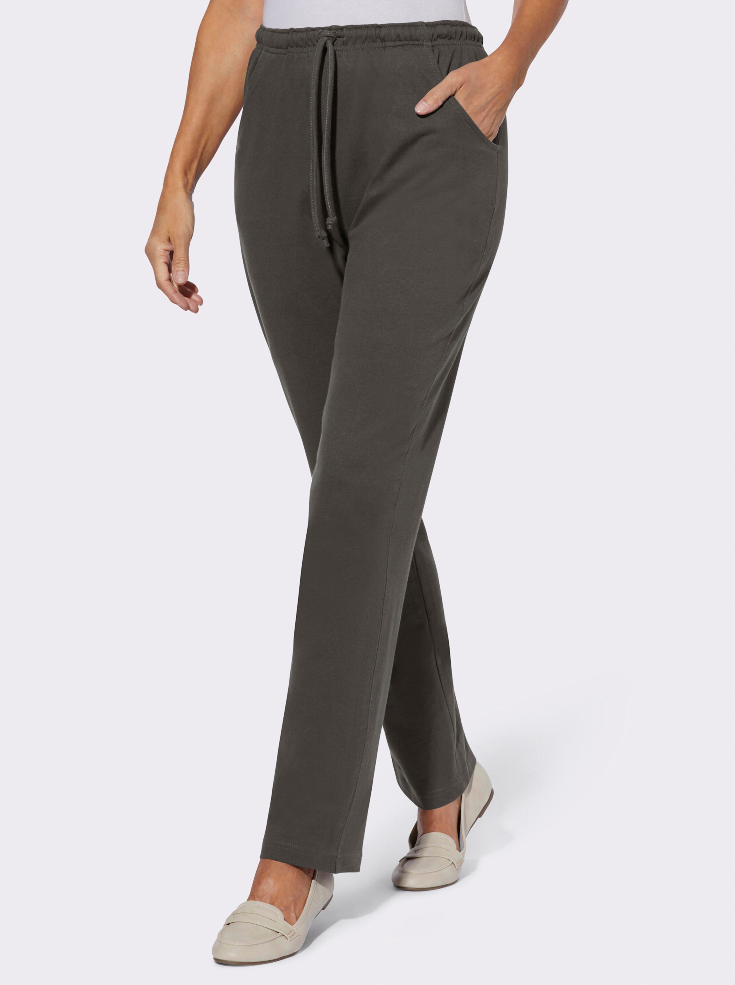 Jerseyhose mit Tunnelzug und Bindeband
