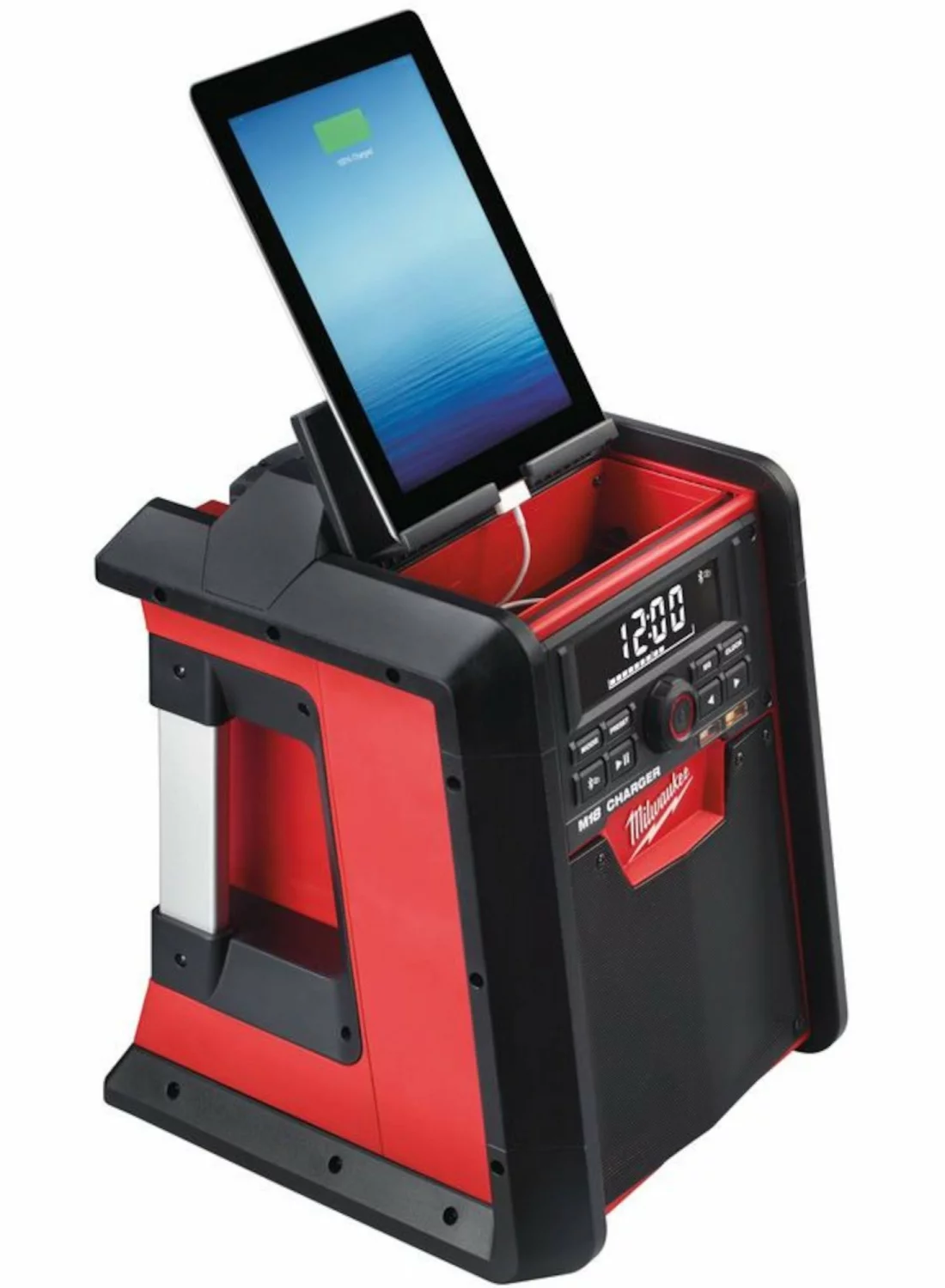 Milwaukee M18 RC-0 18V Li-Ion Accu bouwradio met laadfunctie - werkt op netstroom & accu