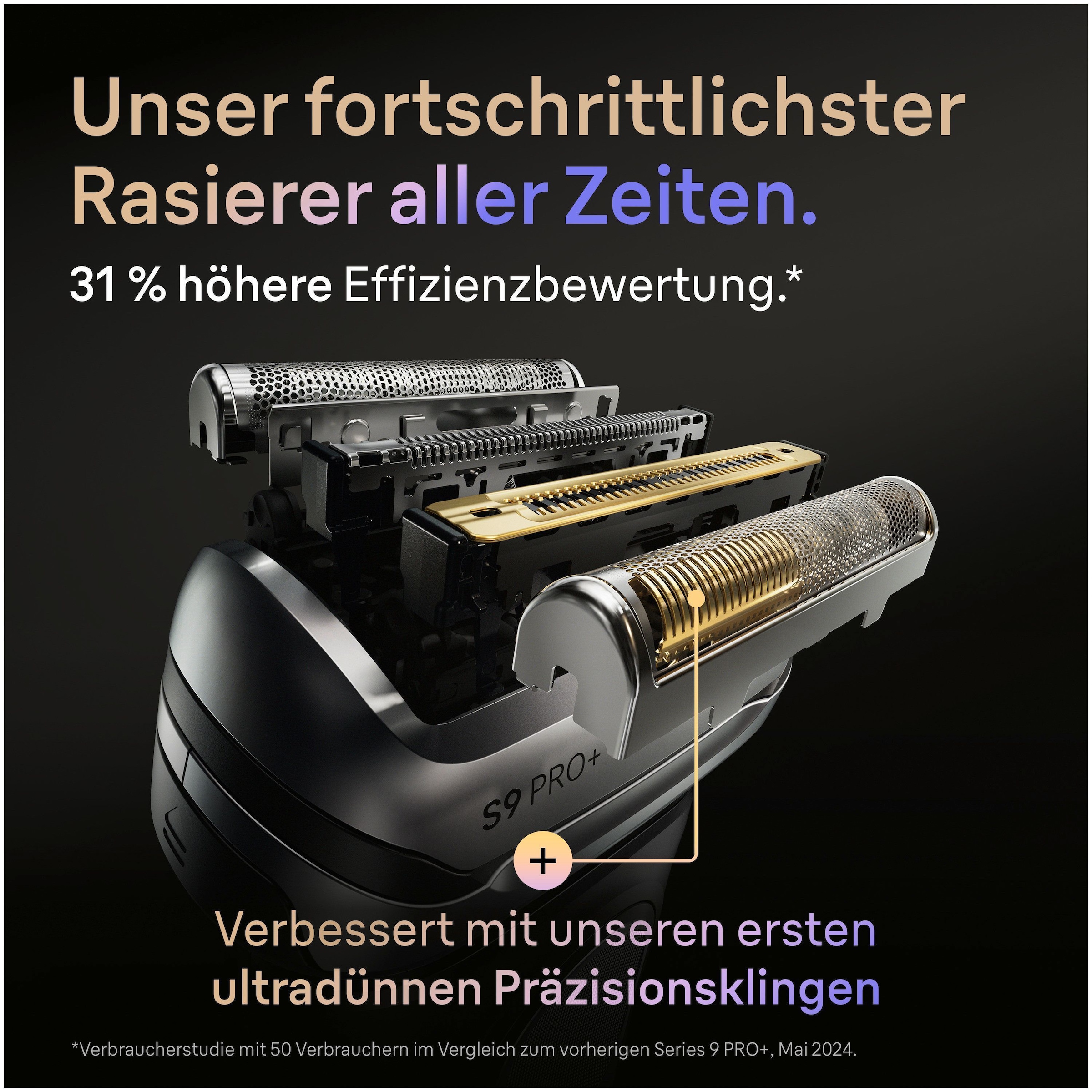 Braun Elektrorasierer »Series 9 9667cc« Smart Care Center integrierter Präzisionstrimmer Pro-SensoAdapt, SmartCare Center, 5+1 ultradünne Präzisionsklingen