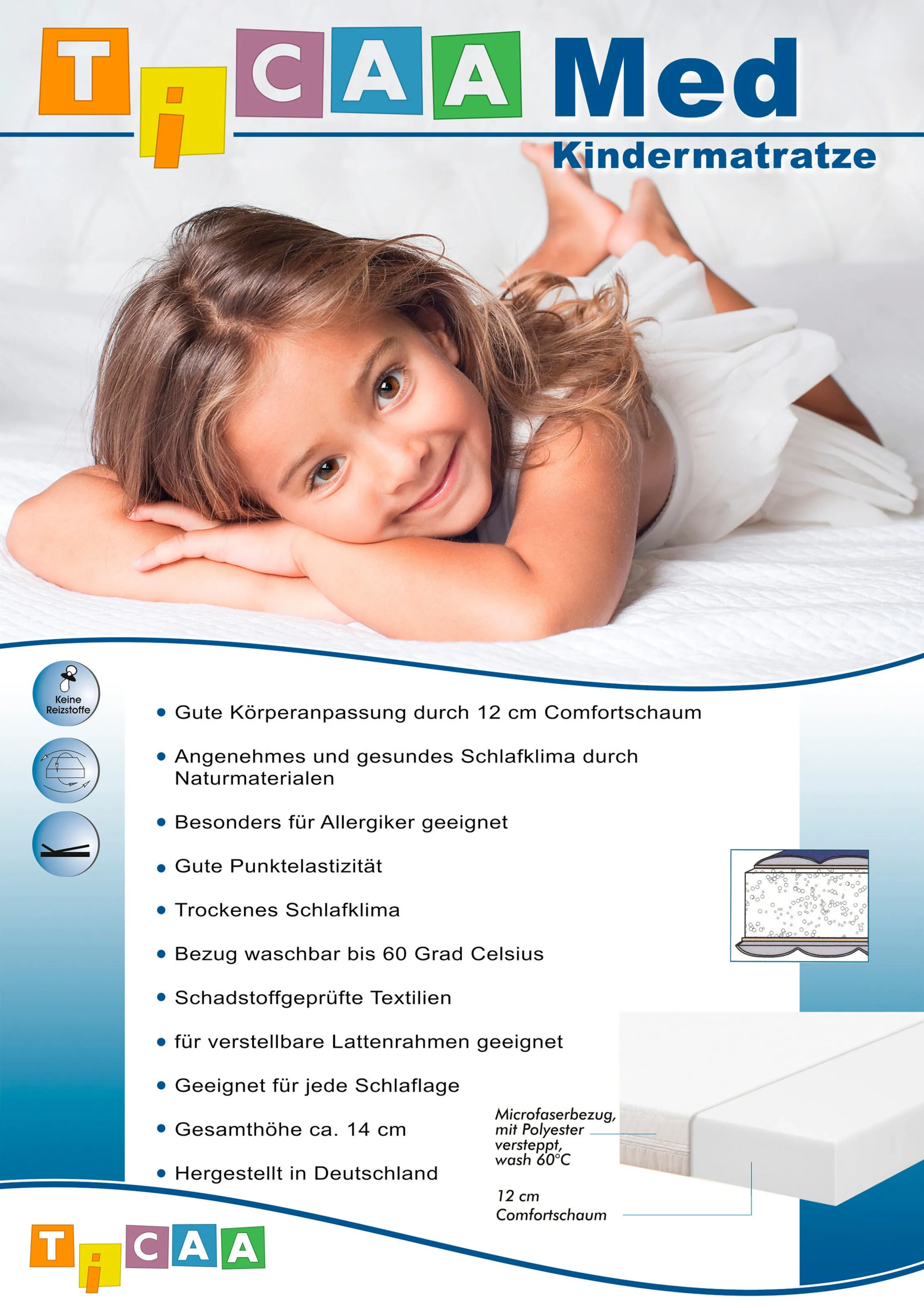 Ticaa Kindermatratze MedAllergen Comfort