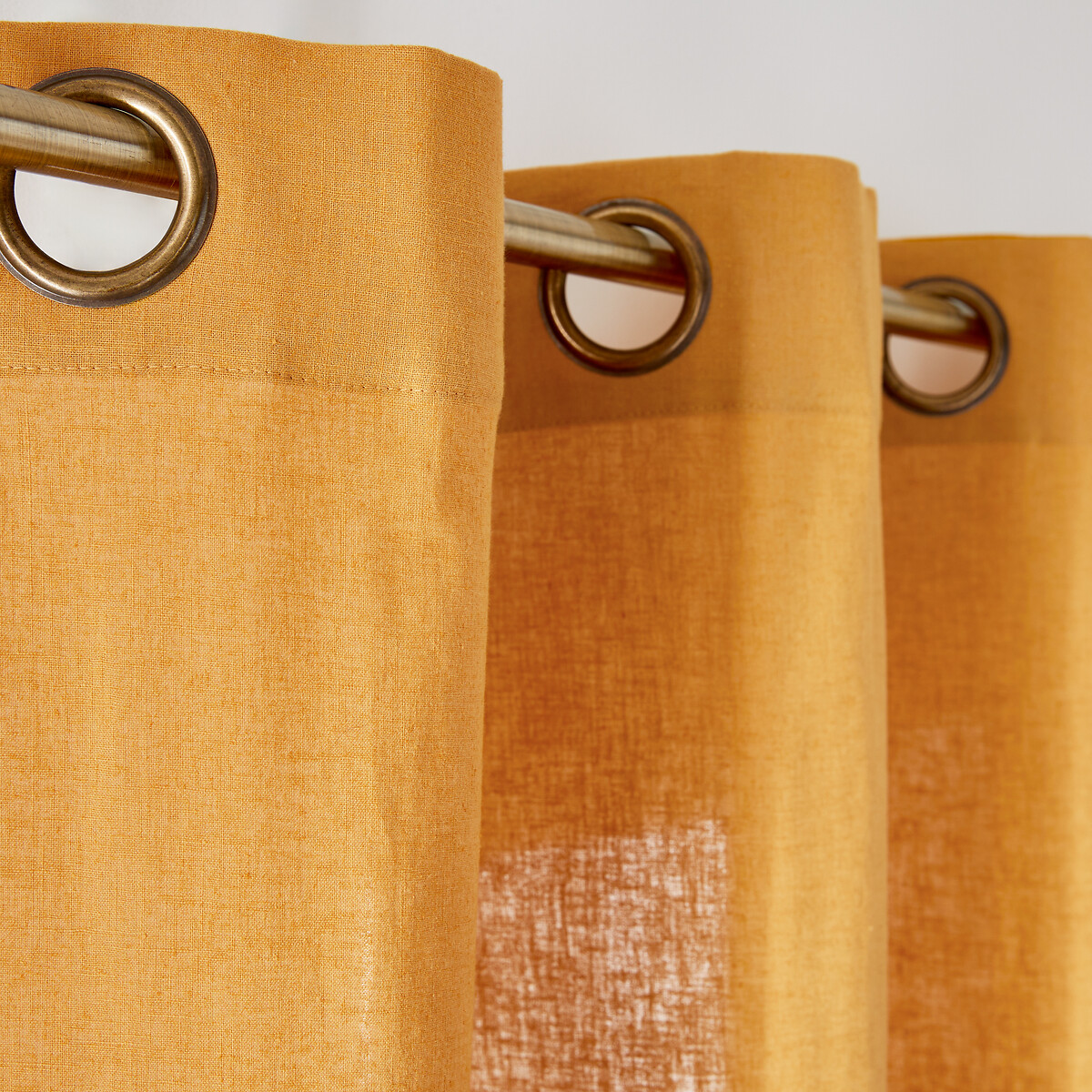 LA REDOUTE INTERIEURS<br>Cortina de meio linho com ilhós, Lincot