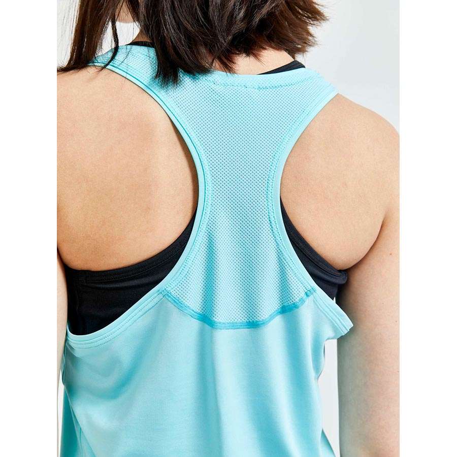 Craft ADV Essence Hardloopshirt Zonder Mouwen Lichtblauw Dames