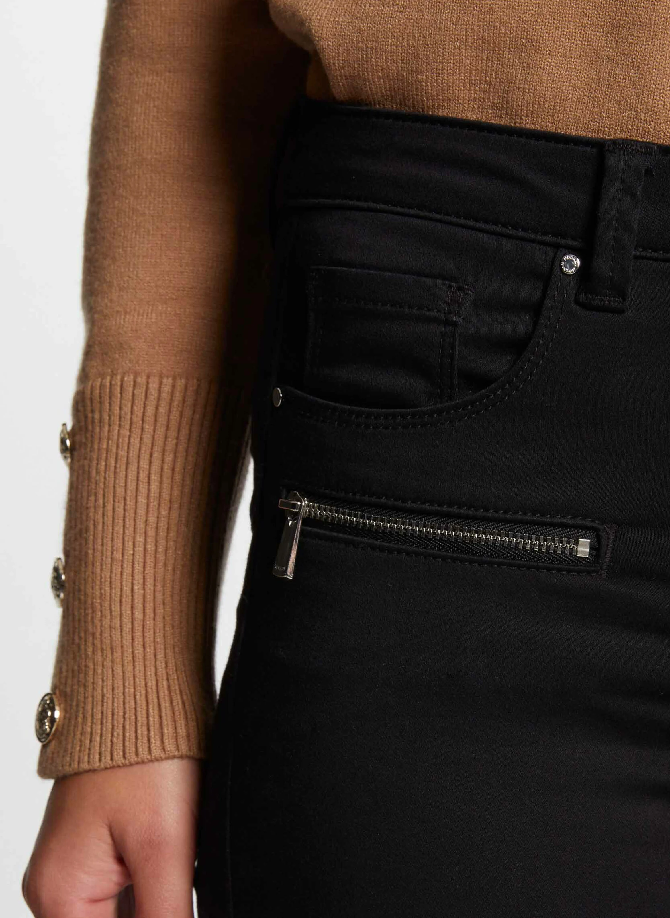 PATRICK - Jean skinny en coton mélangé | Noir