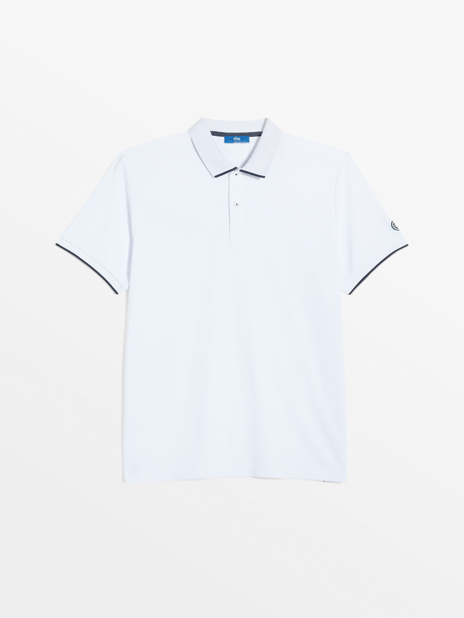 Polo Homme  Manches Courtes Blanc