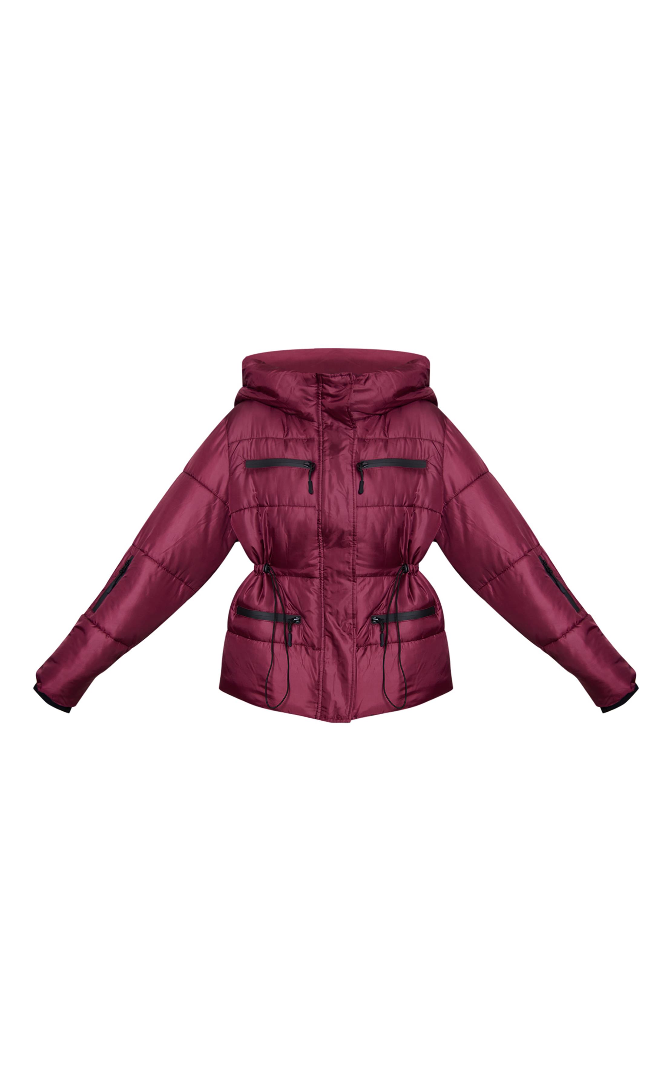 Prune Manteau Doudoune Avec Détail De Poches Cintrées