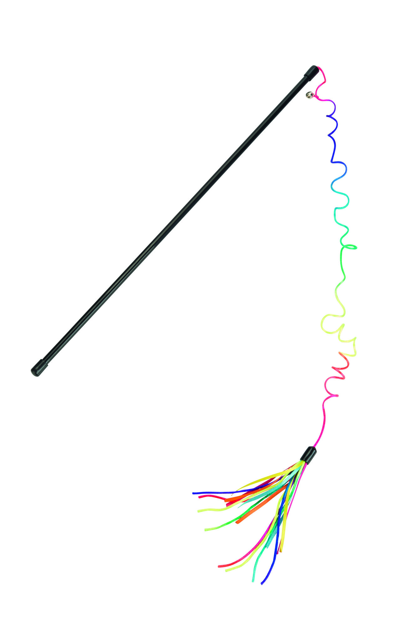 Beeztees Kattenhengel Regenboogpluim - kattenspeeltje - 70 cm