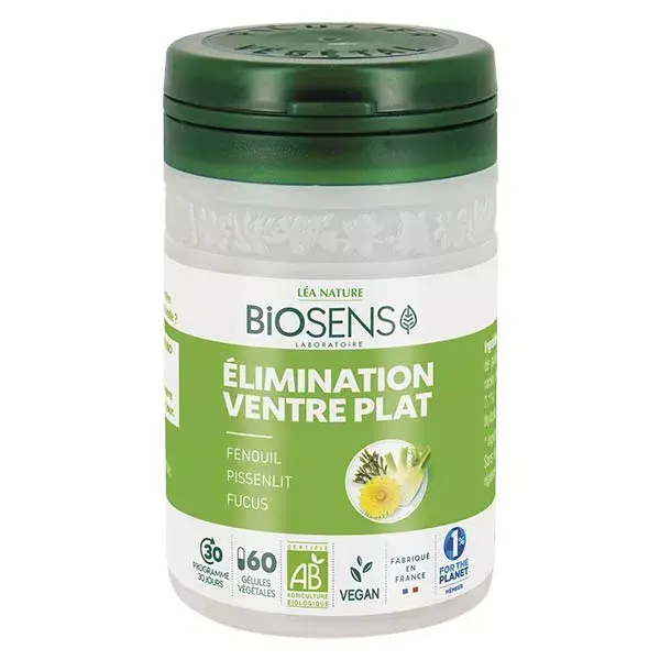 Biosens Elimination Flat Stomach Orgânico 60 Cápsulas Vegetais