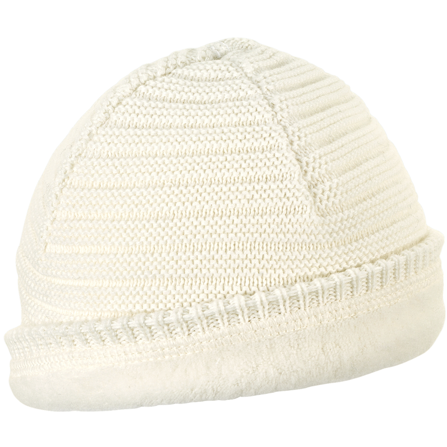 Sterntaler Strickmütze Rippe ecru