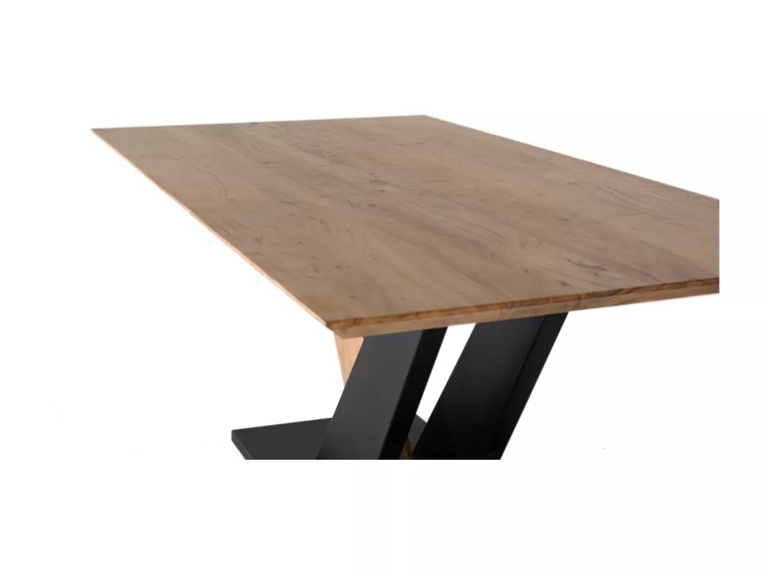 TABLE À MANGER EN BOIS D'ACACIA Multicolor.Giner y Colomer.77x100x200