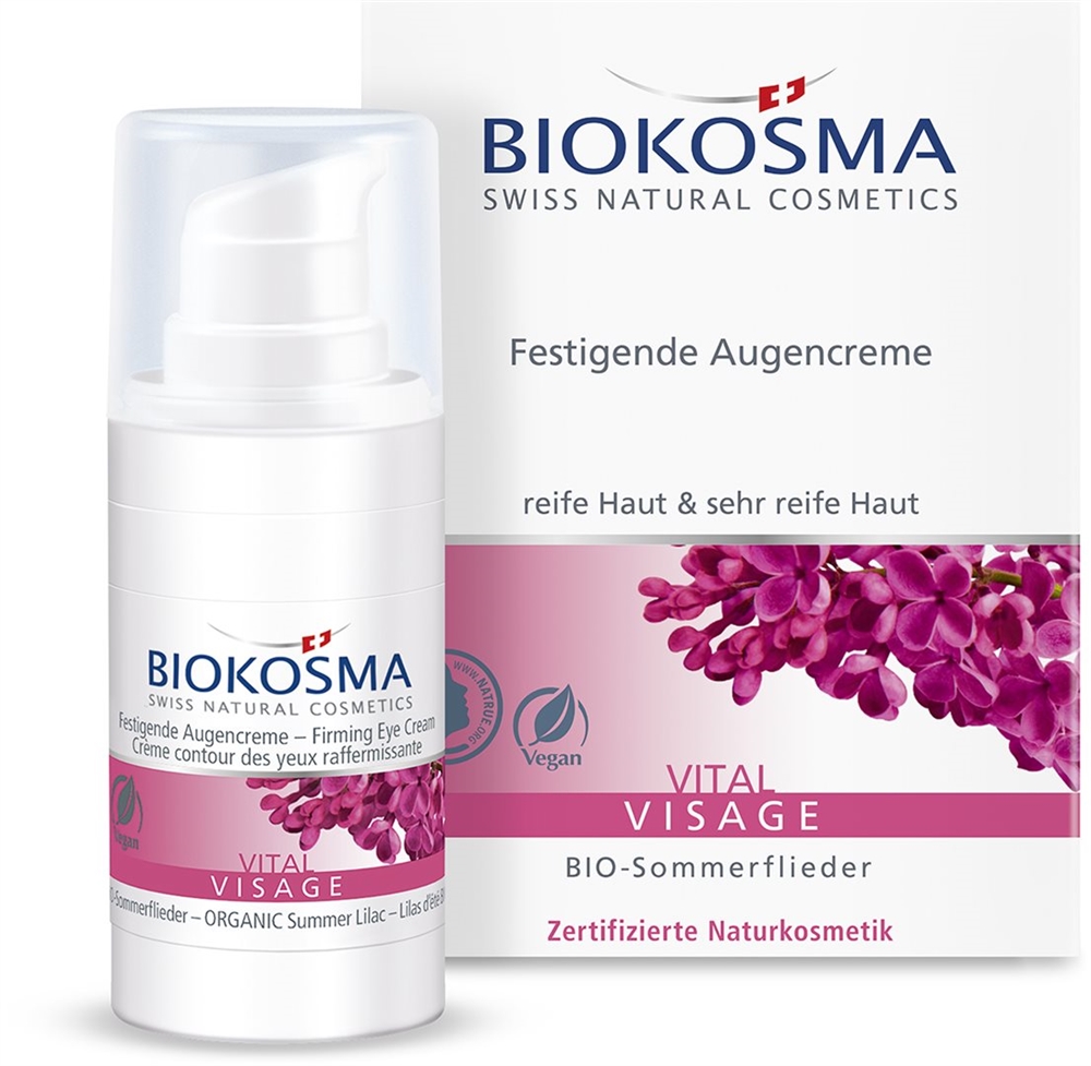 BIOKOSMA VITAL Visage Festigende Augencreme Creme Disp 15 ml