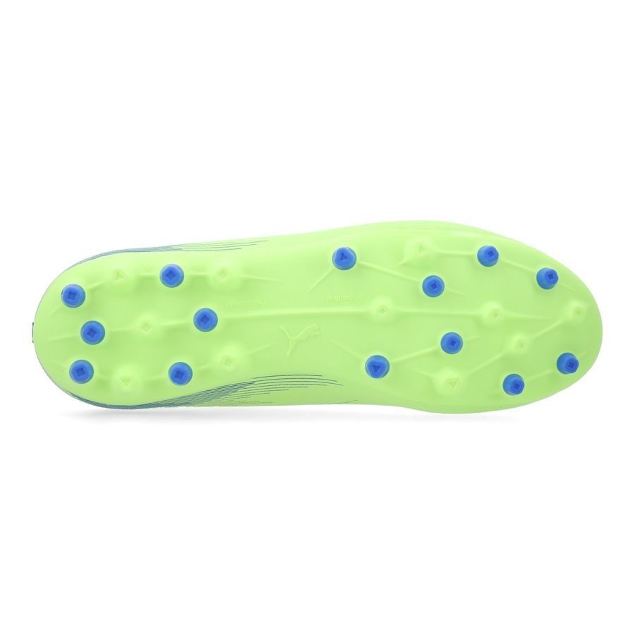 PUMA Ultra 5 Play MG Lights Out - Fizzy Apple/Blanc/Bleu Enfant