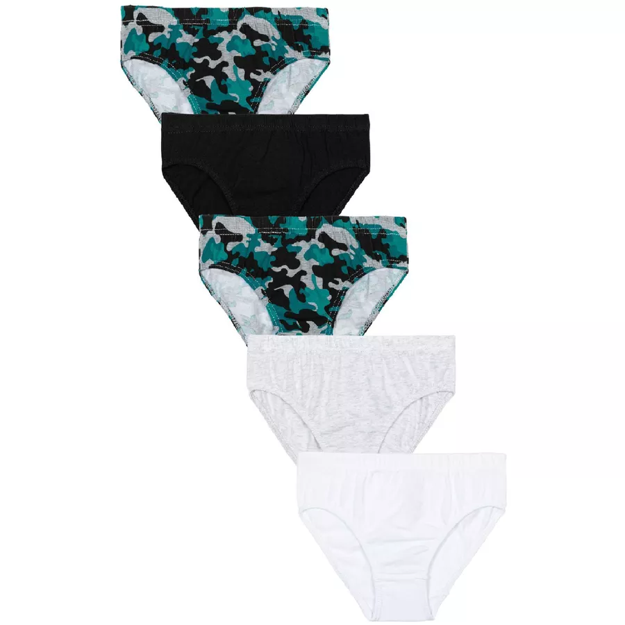 MINOTI 5er-Pack Slips SchwarzGrauWeiß
