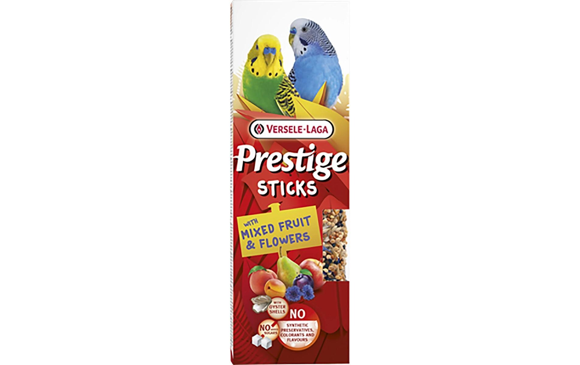 Ziervogelfutter Prestige Sticks Früchte und Blumen 2 Stk.Köstlicher Leckerbissen für Sittiche