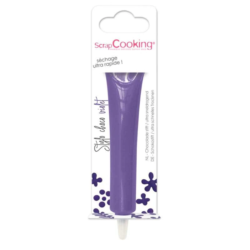 Stylo au chocolat violet 25 g Scrapcooking