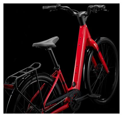 Vélo de Ville Électrique Trek Verve  1 Lowstep LT 250Wh Shimano Acera 8V Rouge 2024