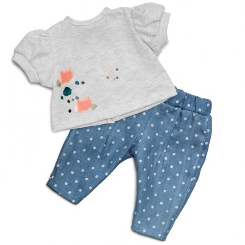 Skrållan poppenkleding jeans en t-shirt - 36 cm