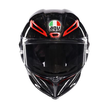 Casque AGV PISTA GP RR - ITALIA CARBONIO FORGIATO - Noir / Rouge