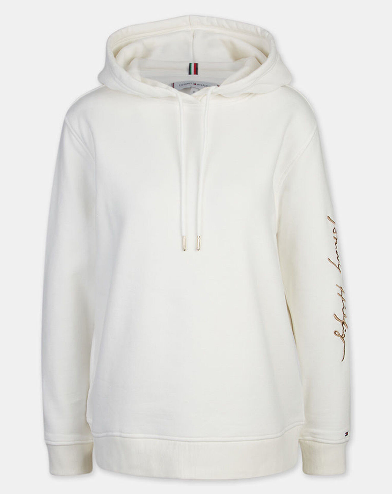 Tommy Hilfiger Sweat 100% Coton Bio Script écru