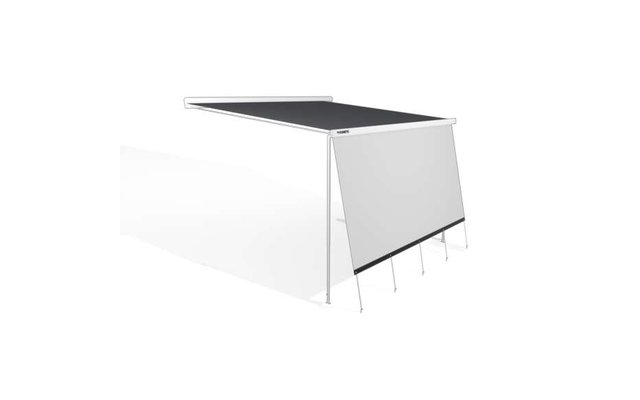 Dometic RainProtect Frontwand passend für Markisen mit Stützbeinen, Regenschutz Markise Vorderwand