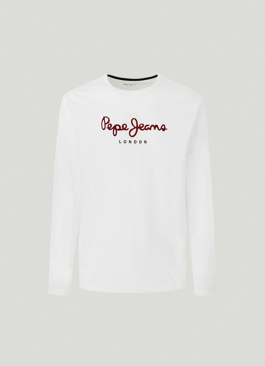 PEPE JEANS<br>Camiseta de manga comprida com gola redonda Eggo