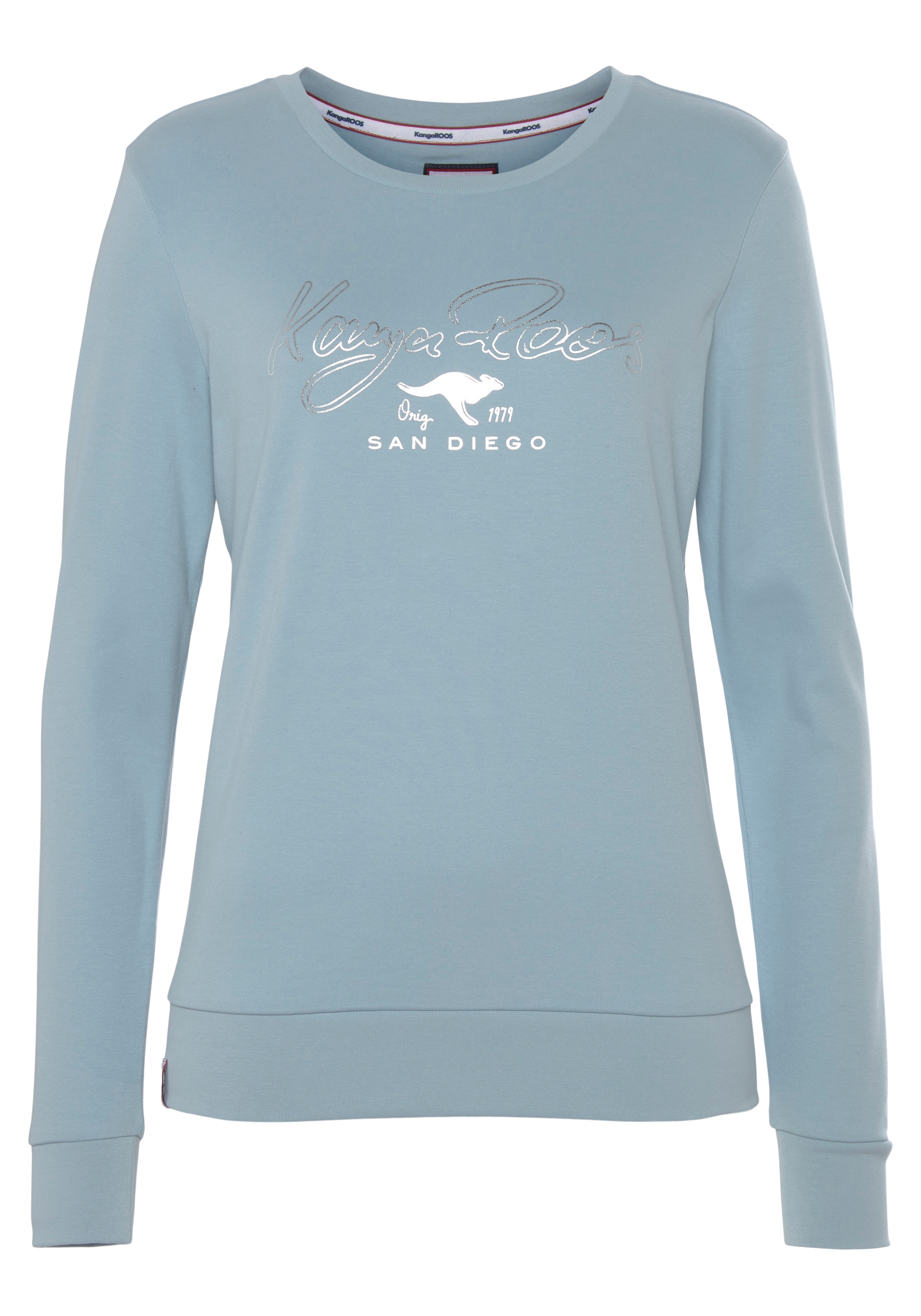 KangaROOS Sweatshirt , Langarm,  figurumspielende Passform