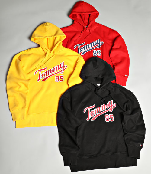 Sweat Capuche Relaxed College 85 5711 Jaune