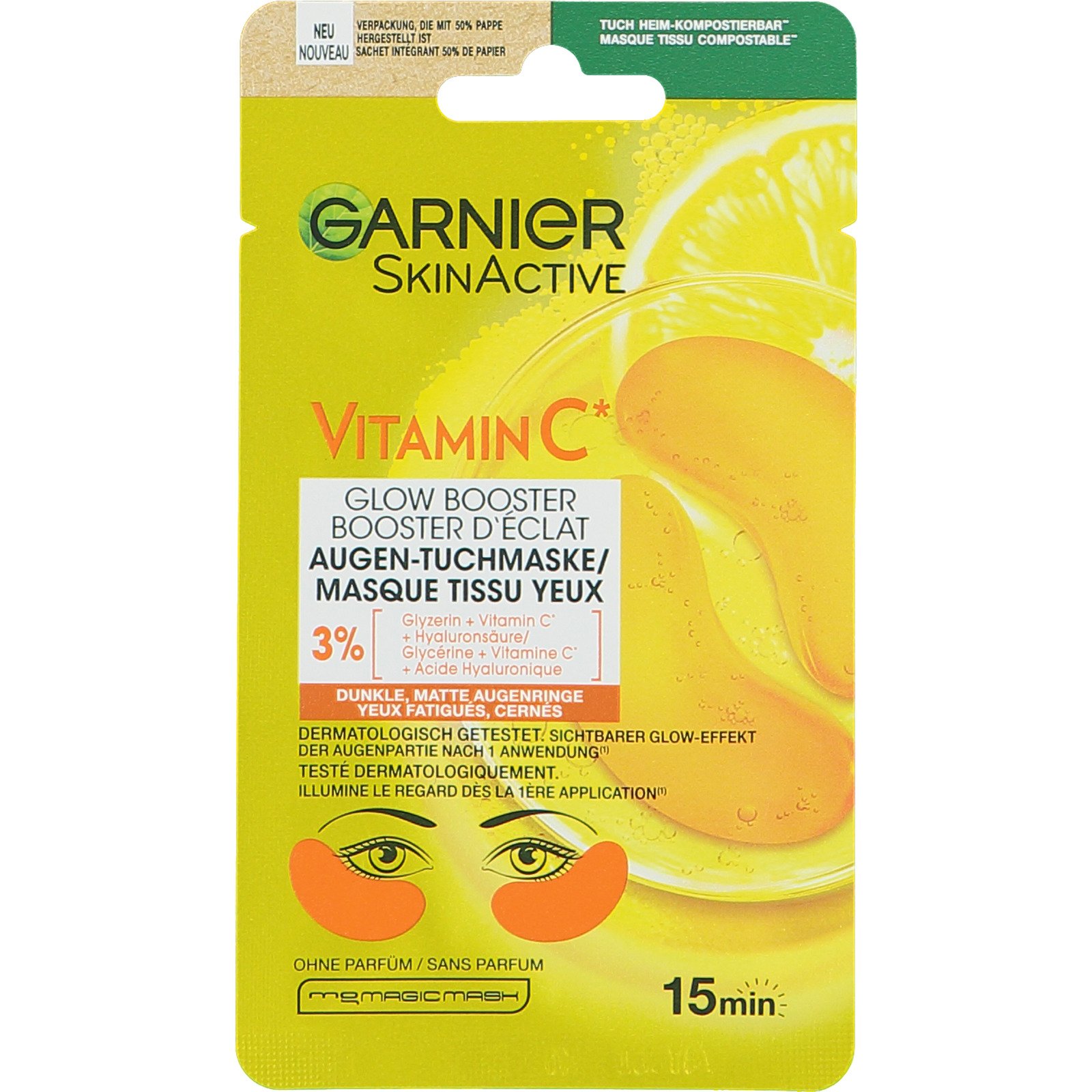 Garnier Tuchmaske Augen Vitamin C 1 Stück