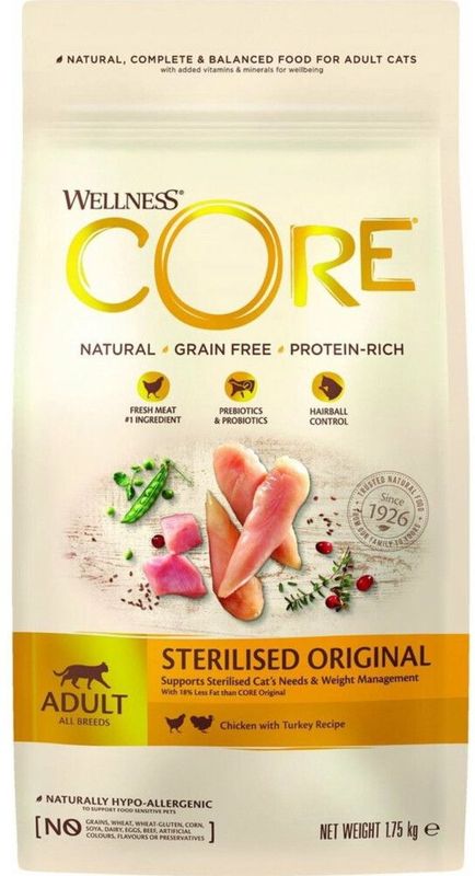 Wellness - Core Grain Free - Kattenvoer - Kip & Kalkoen - 1.75 kg