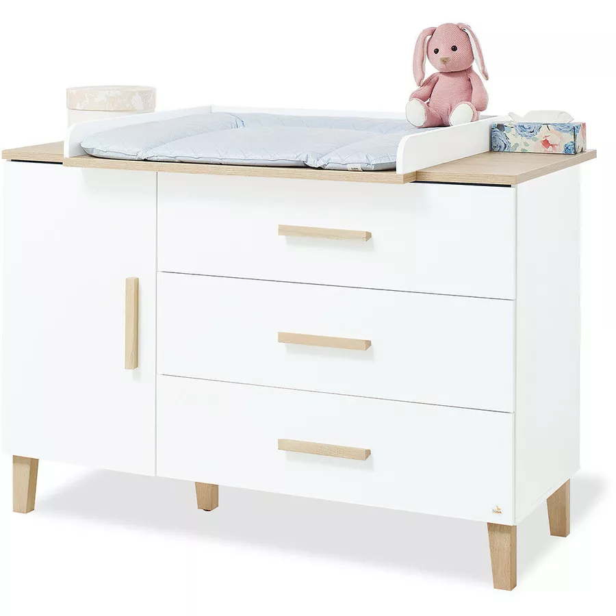 Pinolino Kinderzimmerset Lumi 2tlg. extrabreit mit Bett 60 x 120 cm