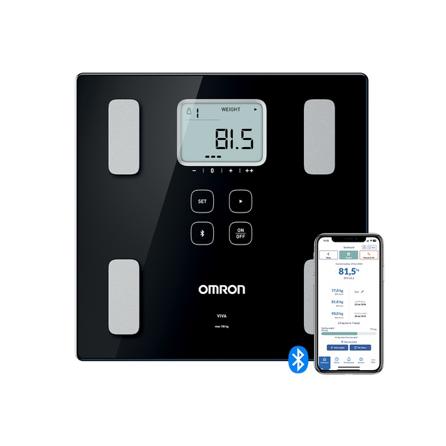 Omron Körper-Analyse-Waage »VIVA HBF-222T-EBK« mit kostenloser App