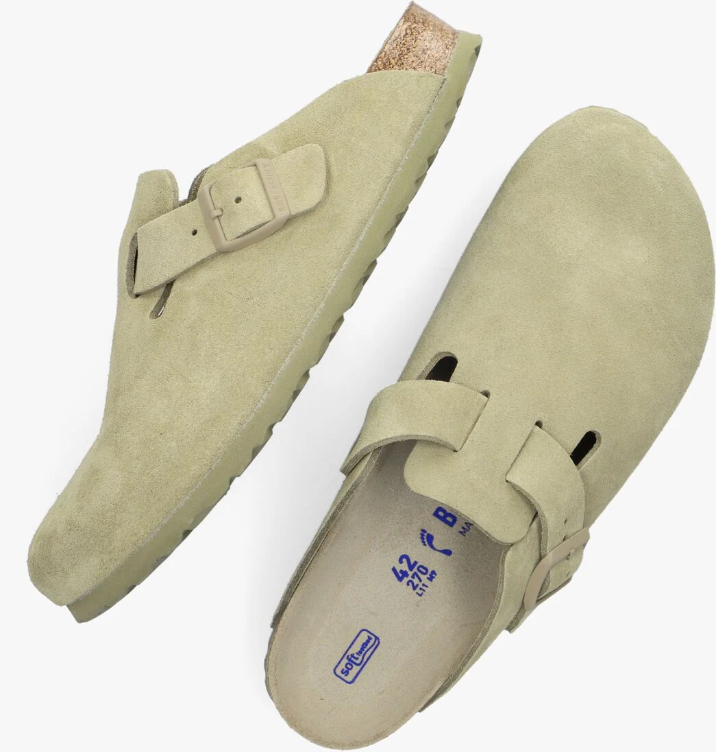 BIRKENSTOCK groene birkenstock instappers boston dames
