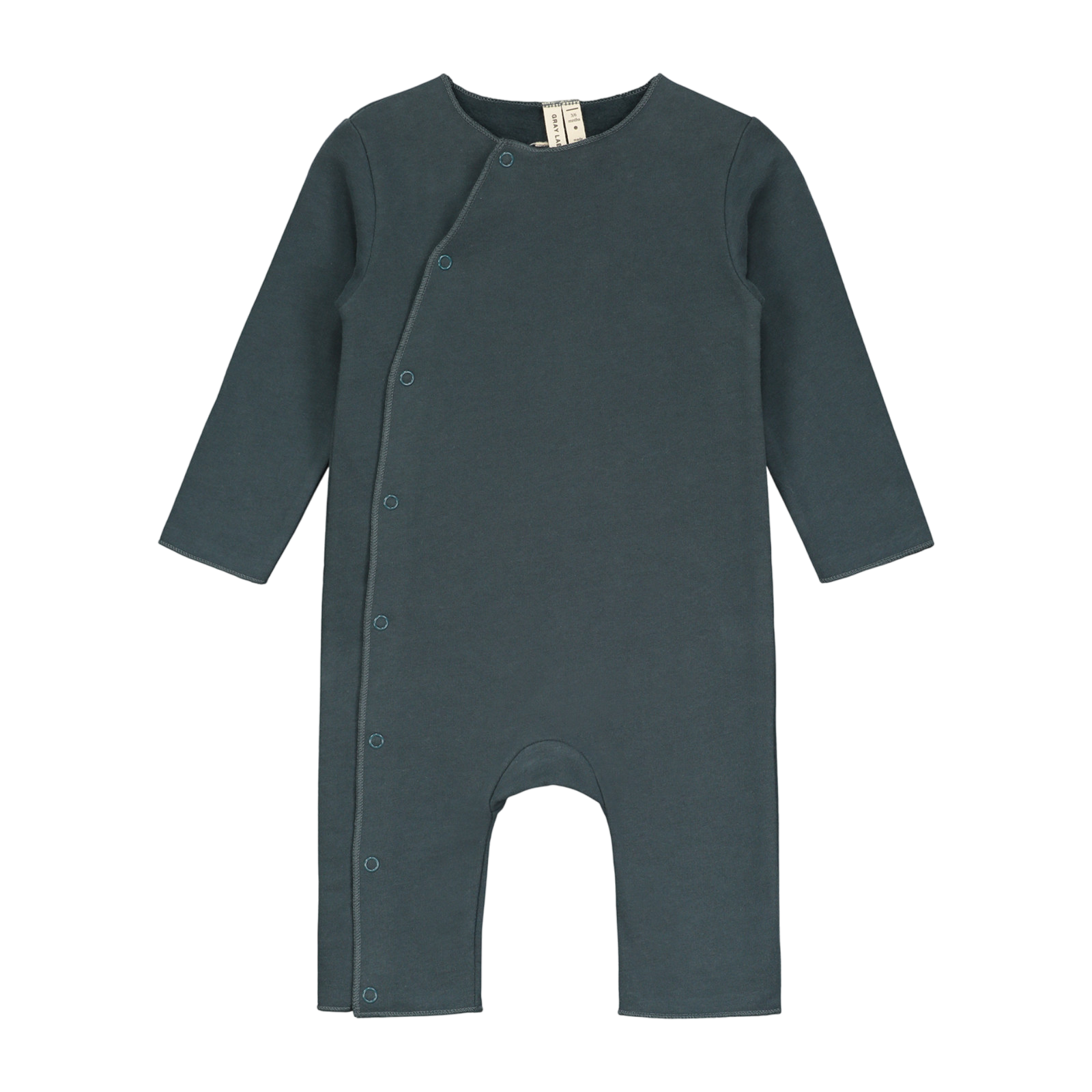 Baby Strampler Blue Grey