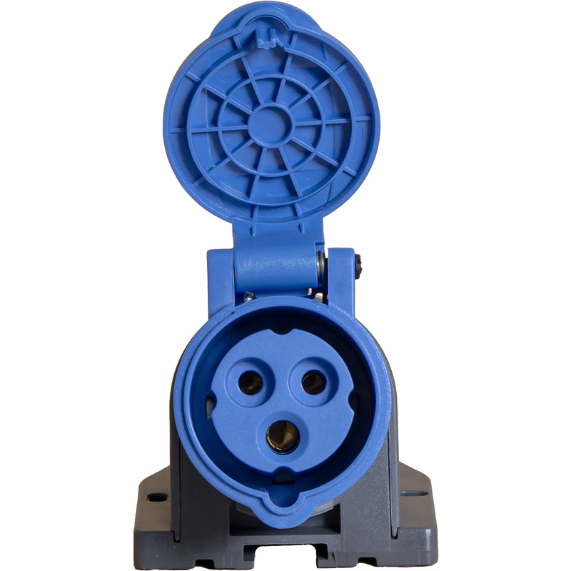 Power CEE opbouw wandcontactdoos 3-polig 16A IP44 Blauw