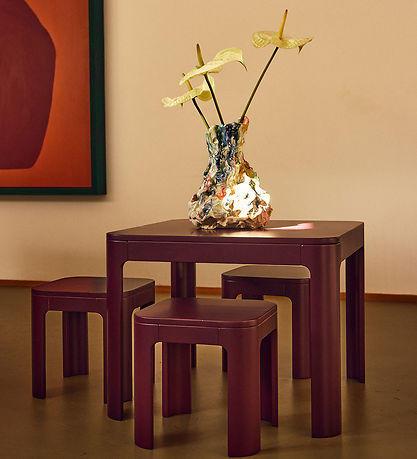 Flexa Hocker - Nova - 30x30 - Granatapfel