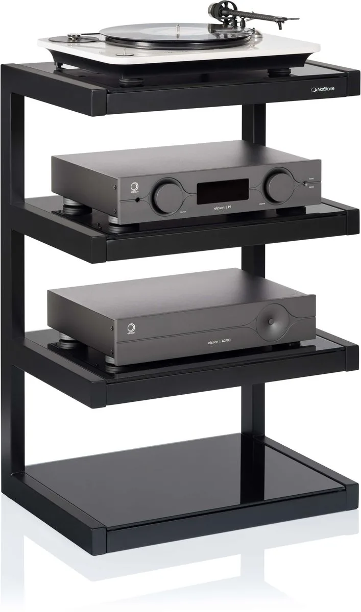 NorStone Esse Hi-Fi Noir satin Meubles hi-fi