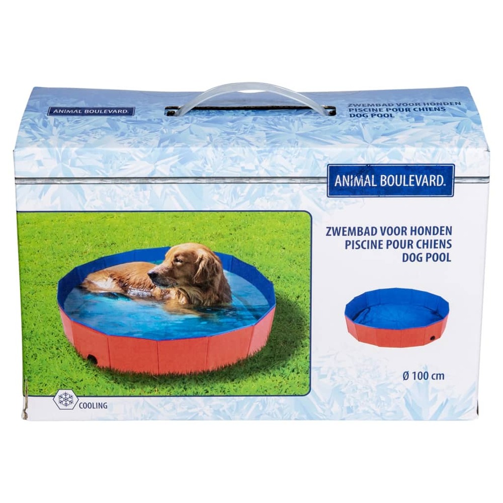 Piscine animaux de compagnie cooling l rouge/bleu