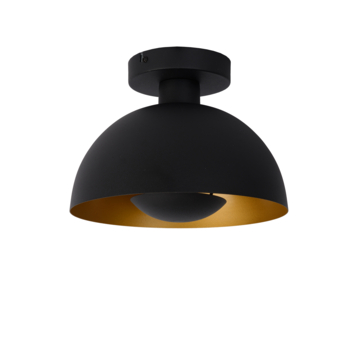 Lucide SIEMON plafonnière Ø25cm Zwart