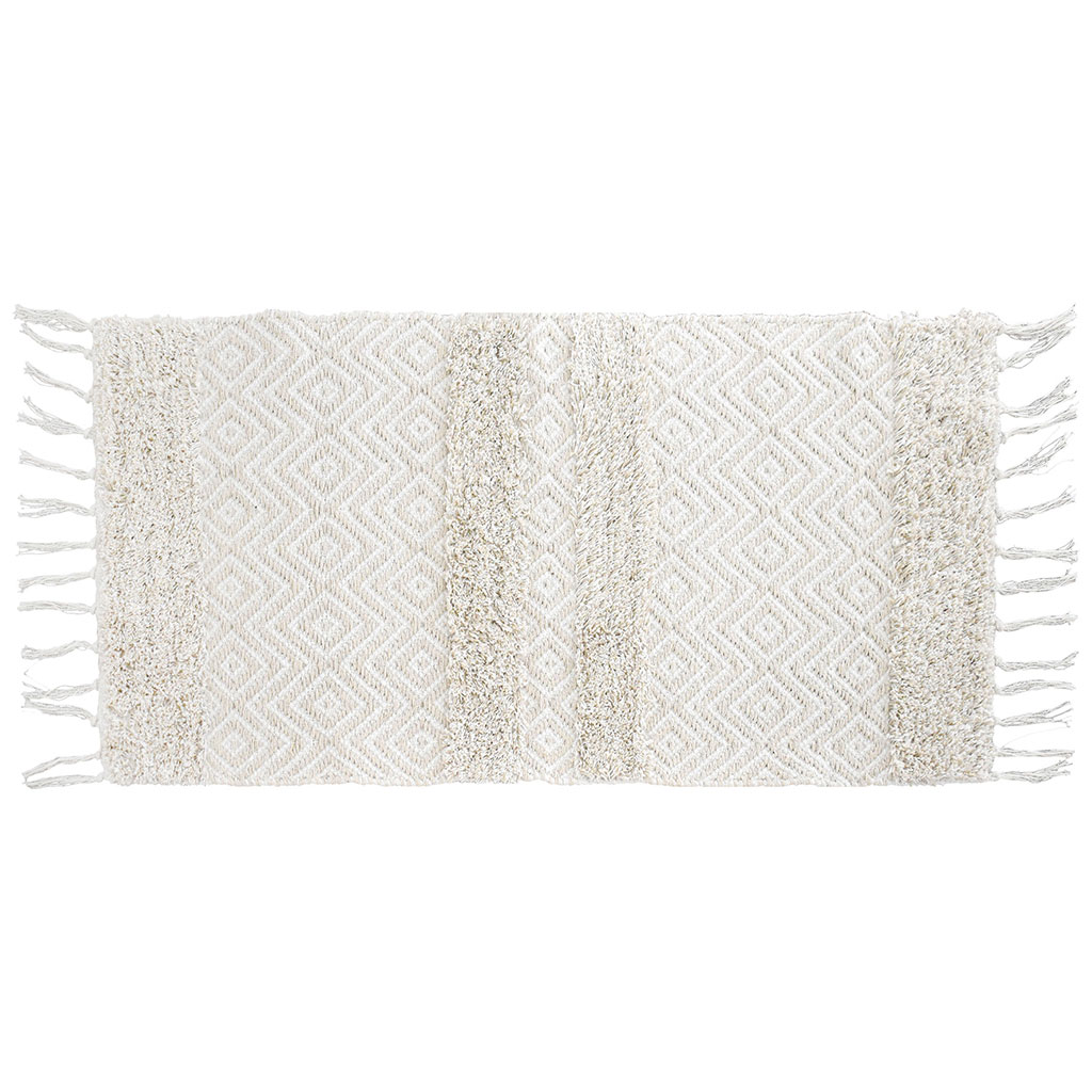 Tapis déco Rose beige 45x90cm