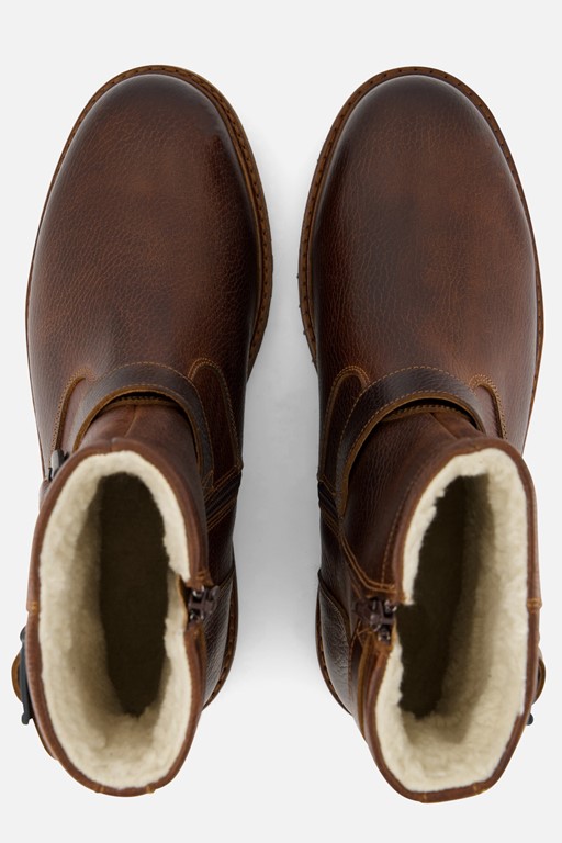 Outfielder Boots bruin Leer