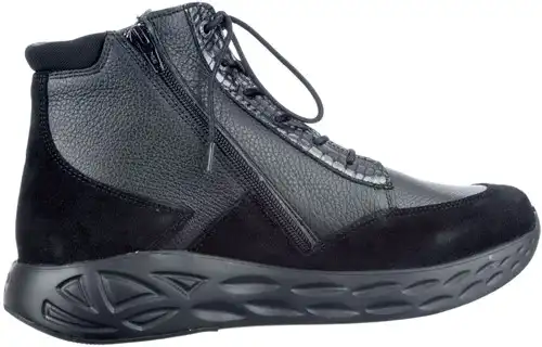 0570190 Wolky zwart - maat 38 veterboot zwart - maat 38 Calandschoen