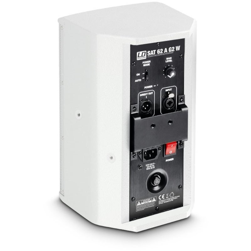 LD Systems SAT 62 A G2 W 6.5 inch actieve installatie monitor (wit)