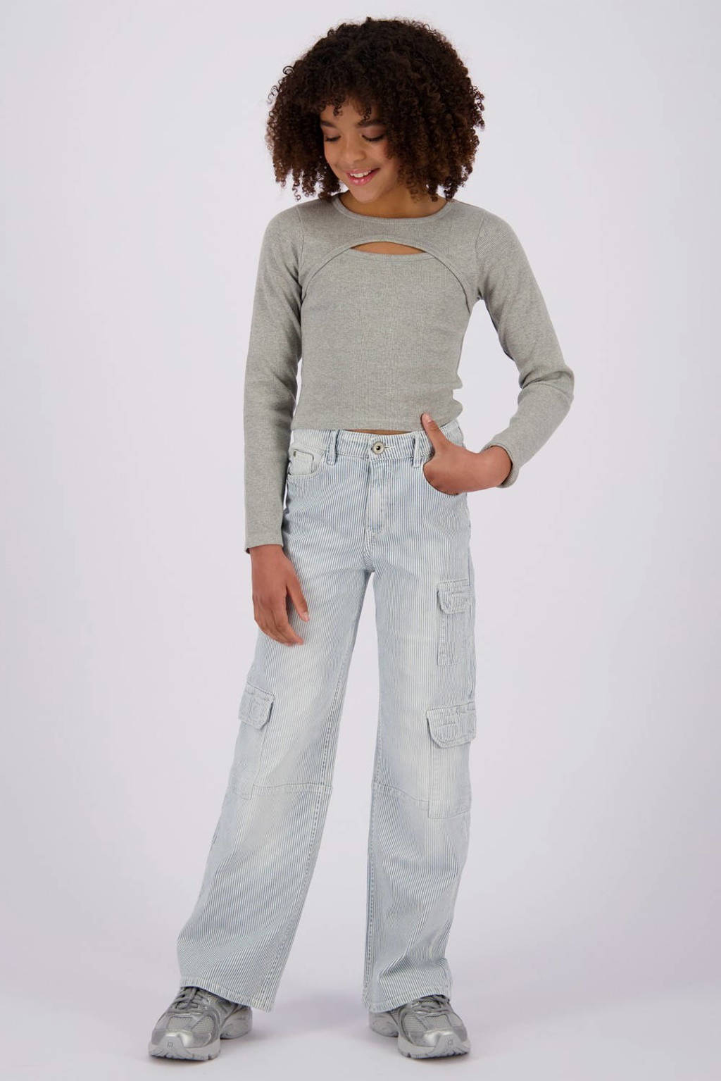 Vingino longsleeve lichtgrijs melange