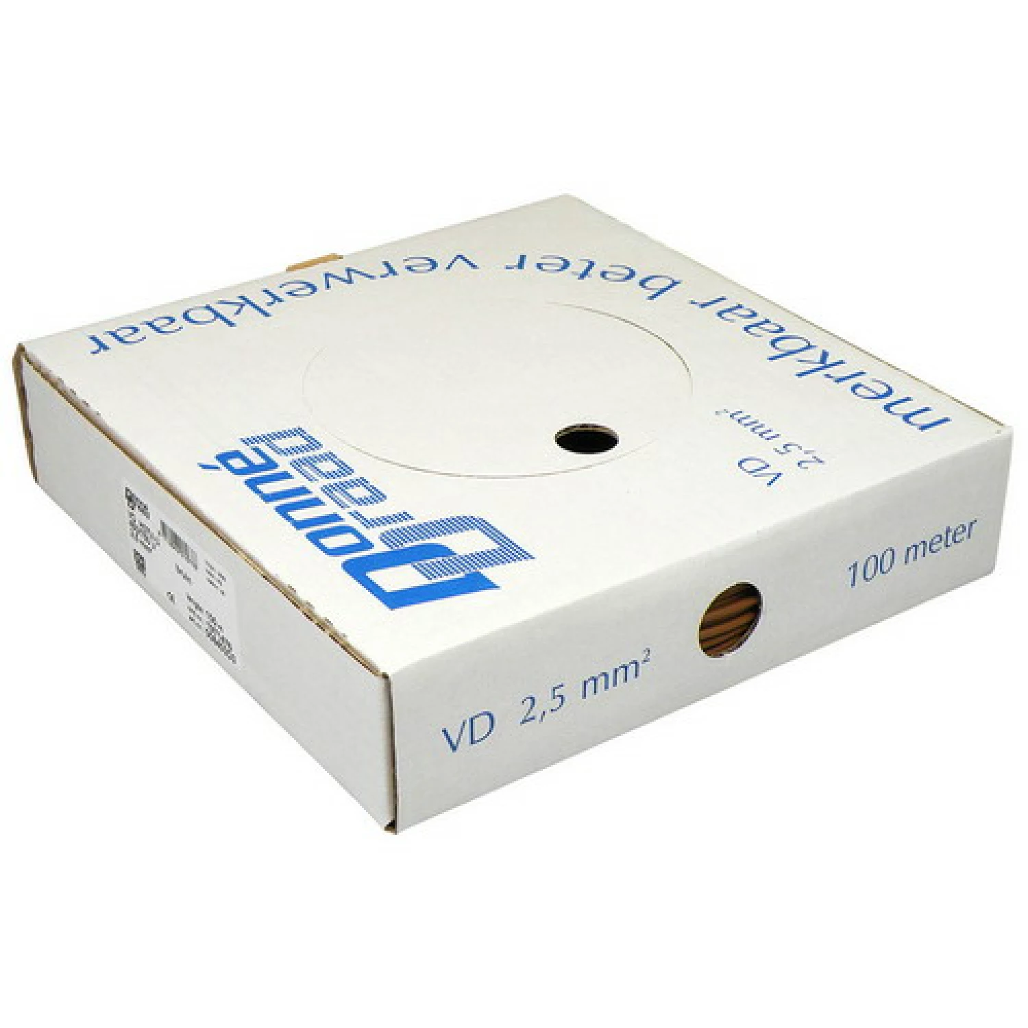 Donné Draad 17280 Installatiedraad - bruin - 100m x 2,5mm²