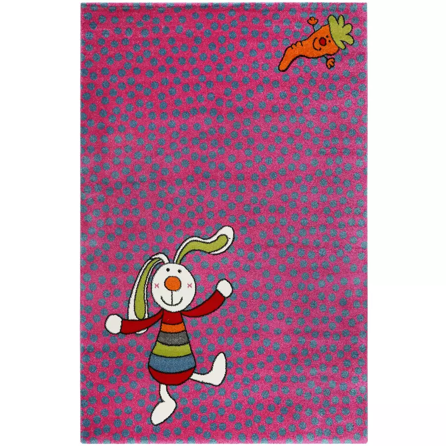 Sigikid Kinderteppich Rainbow Rabbit pink