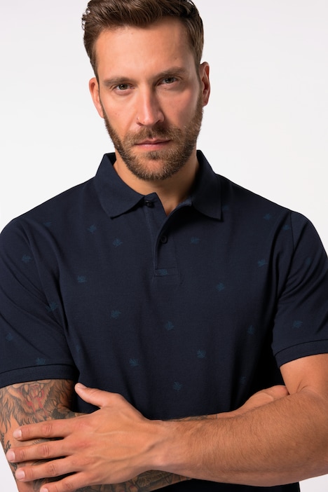 Poloshirt, Halbarm, Piquee, Minimalmuster, bis 8 XL