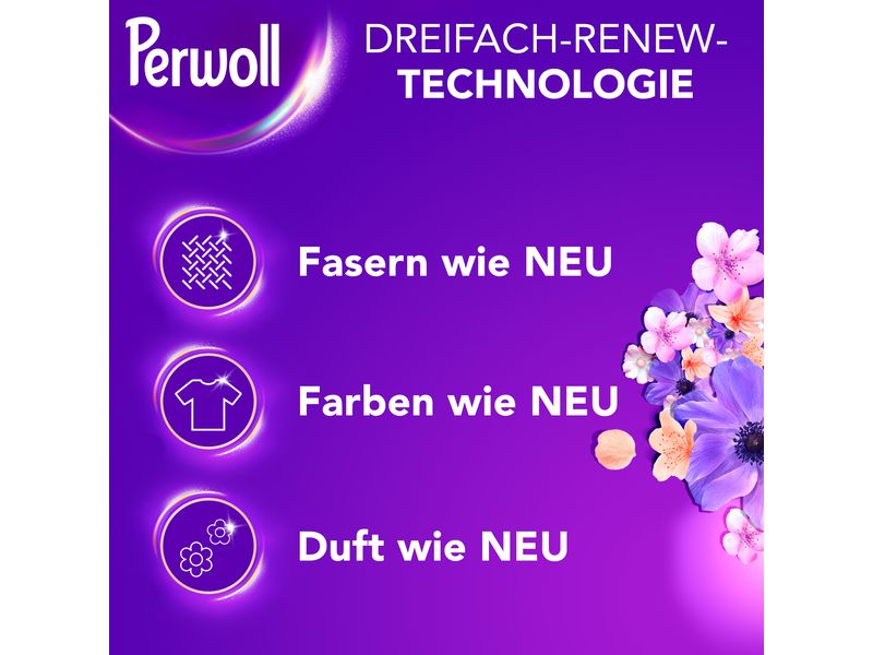 Perwoll Flüssigwaschmittel Black Blütenmeer 1.35 l Feinwaschmittel für schwarze und dunkle Wäsche