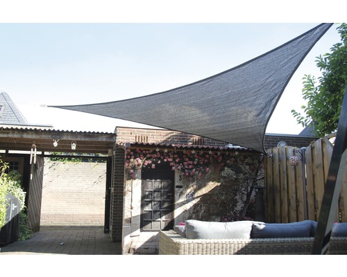 Zonnezeil driehoekig Coolfit grijs 360x360x360 cm